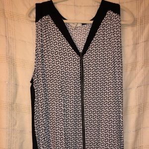 Black and white tank